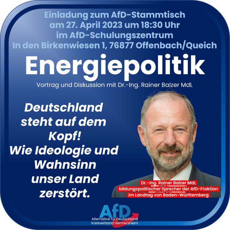 Bürgerdialog „Energiepolitik ins Abseits“