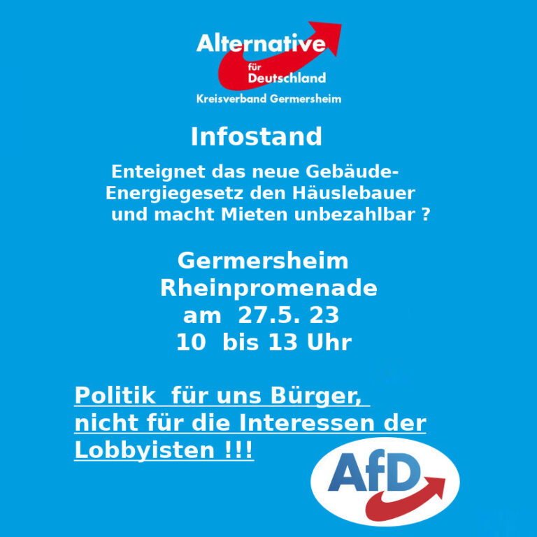 Infostand  Germersheim 27.5.23