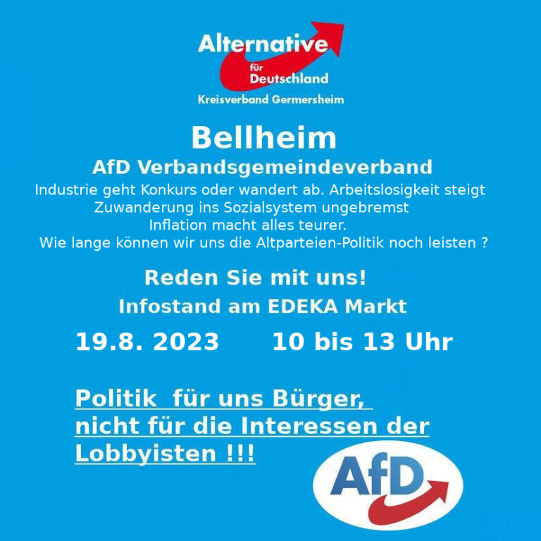 AfD Infostand Bellheim 19.8.23